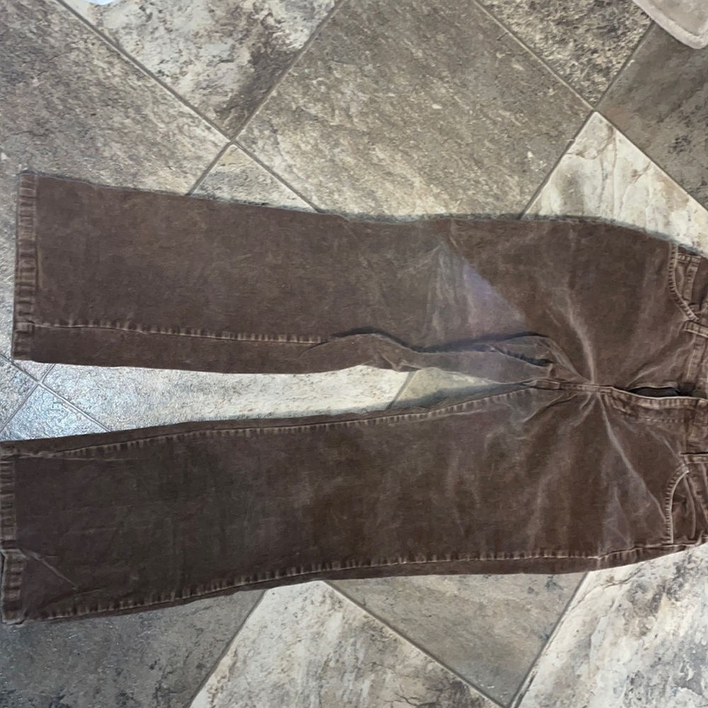 At johns bay petite stretch boot 98% cotton 2% spandex corduroy jeans